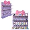 AUFGELD Display Shelf Compatible with Funko Bitty Kitty Series, Kitty Bow Design Organizer for Bitty Pop, Wallmountable Cute Bow Shape, Displays 31