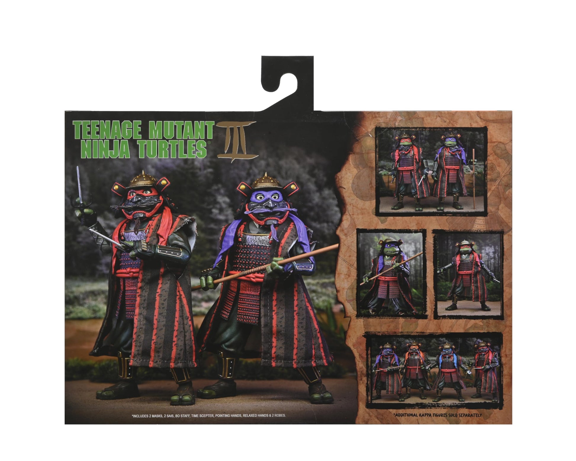 NECA Teenage Mutant Nin ja Turtles 3 (Movie) - Turtles in Time - 7" Scale Action Figures - Donatello & Raphael 2 Pack