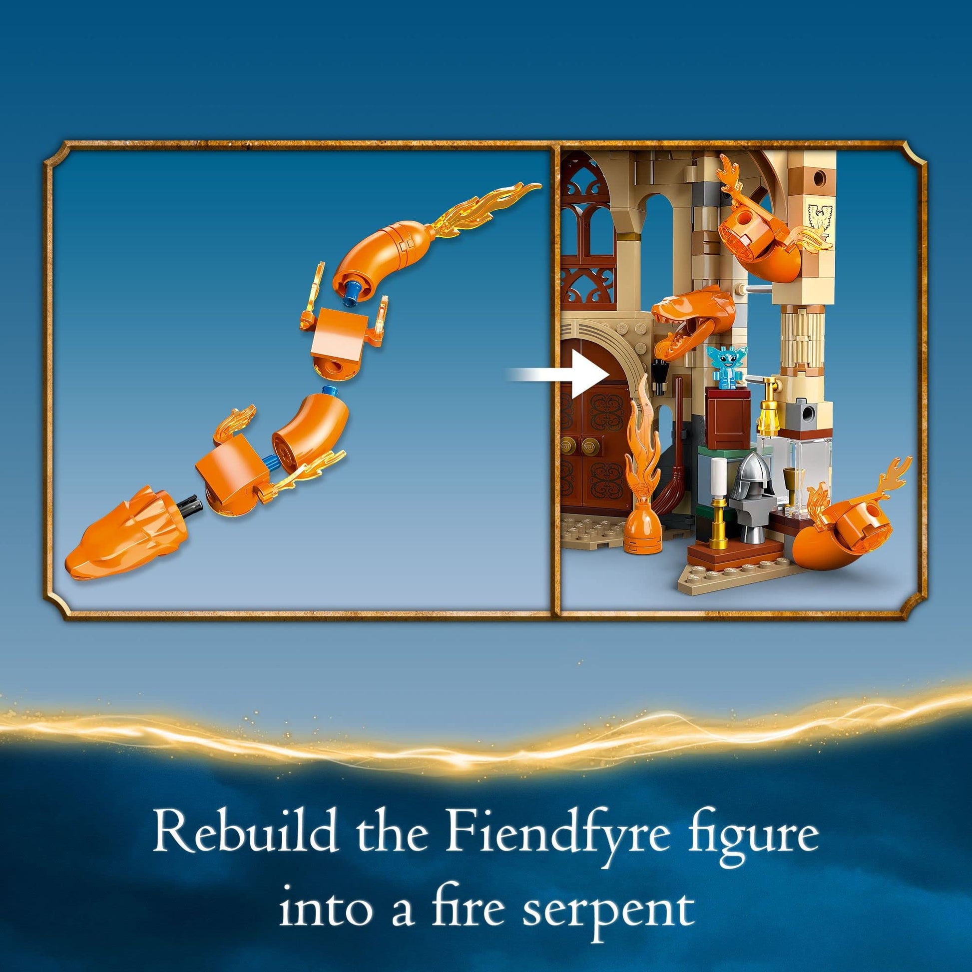 LEGO Harry Potter Hogwarts: Room of Requirement Building Set 76413 Castle Building Toy from Harry Potter Movie Featuring Harry, Hermione and Ron Mini