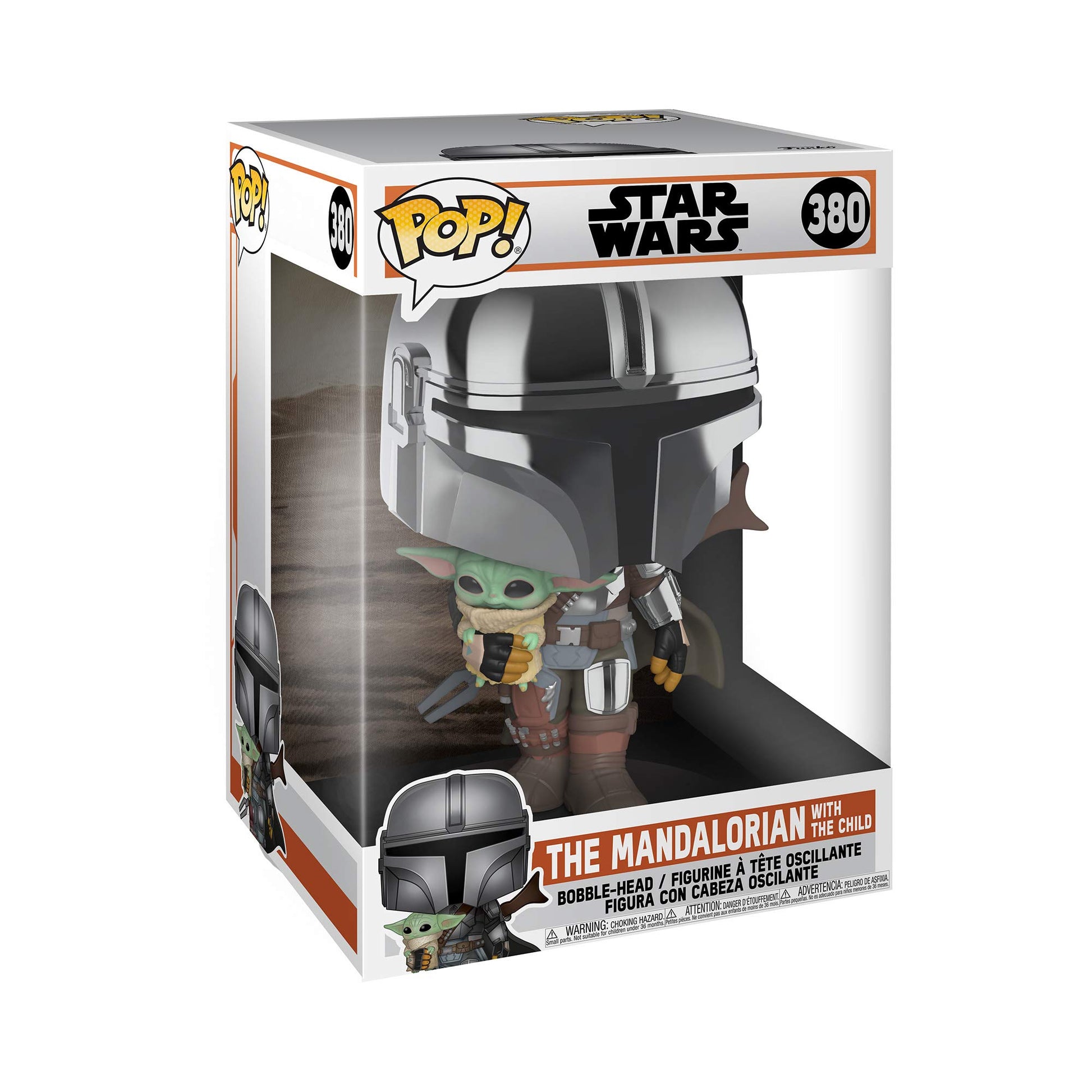 Funko POP! Star Wars: The Mandalorian - 10-Inch Mando (1 in 6 Chase Chance)