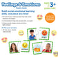 Learning Resources Feelings & Emotions Puzzle Cards - SEL, Emotional Regulation Tools for Kids, Toddlers Calming Corners, Montessori Essentials