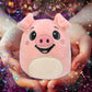 DolliBu Snug Mooshies Pig Stuffed Animal - Wild Life Super Squishy Soft Sensory Plush Toy for Girls and Boys, Cute Small Kids Plush Animal Friend