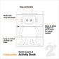 Fiskars Toddler Activity Book with Safety Scissors, For Kids Ages 2, 3, 4+
