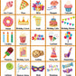 LETILY Birthday Bingo Game 24 Players for Kids - Fun and Festive Patterns for a Memorable Birthday Party