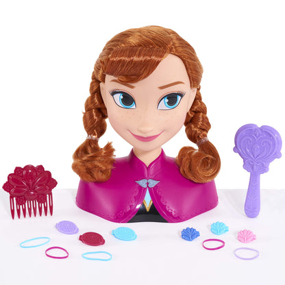 Disney Frozen Anna Styling Head, Officially Licensed Kids Toys for Ages 3 Up by Just Play
