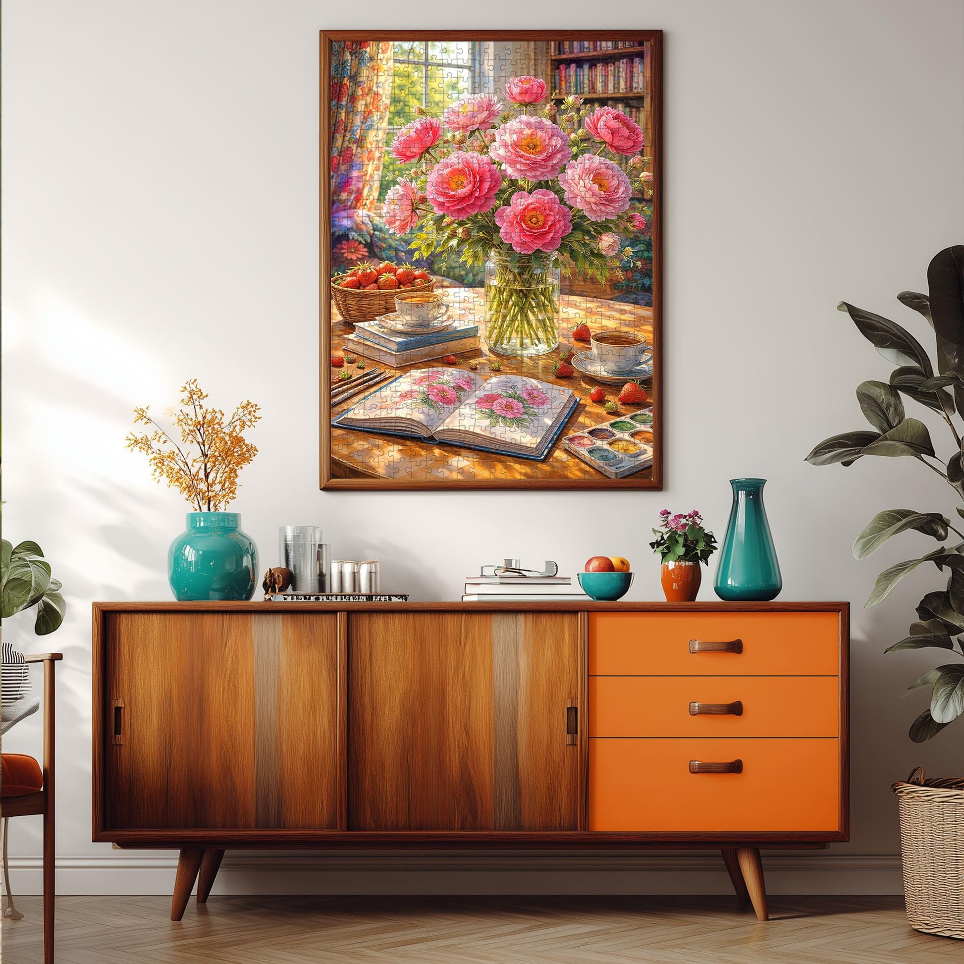 Teemosreal 1000 Piece Puzzle for Adults, Floral Morning Jigsaw Art