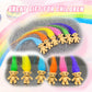 60pcs Long-haired Lucky mini Troll Dolls, Assorted Hair Colors, 0.78" Body