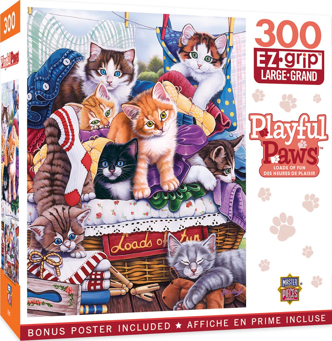 MasterPieces 300 Piece EZ Grip Jigsaw Puzzle - Loads of Fun - 18"x24"