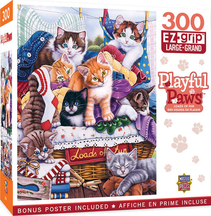 MasterPieces 300 Piece EZ Grip Jigsaw Puzzle - Loads of Fun - 18"x24"