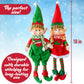 Elf Plush Christmas Stuffed Dolls, Set of 2-18" Boy and Girl Elves Holiday Cute Plush Shelf Toys - Fun Kids Buddy Figurine Decorations, Christmas