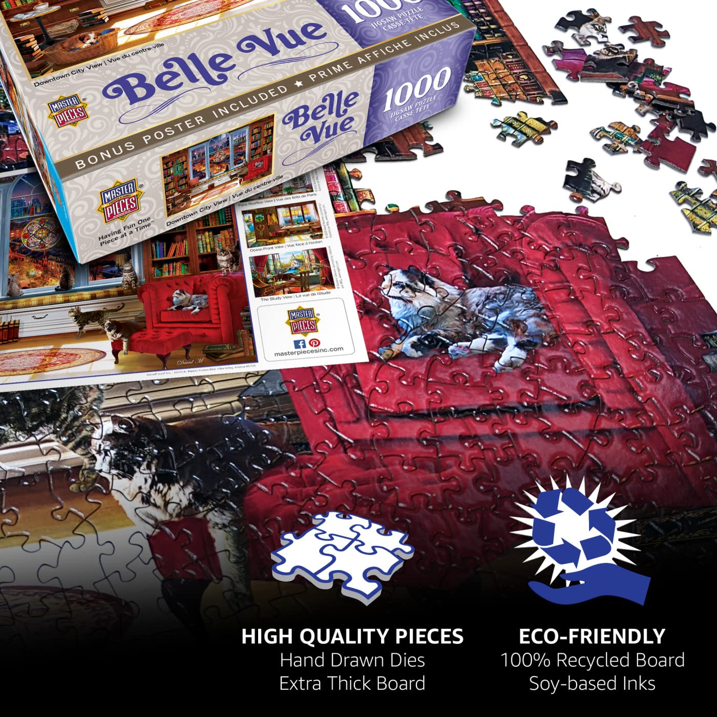 MasterPieces 1000 Piece Jigsaw Puzzle for Adults, Family, Or Youth - Fireworks on The Mountain - 19.25"x26.75"
