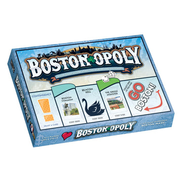 Late for the Sky Boston-Opoly Boston Board Game - Property Trading City Edition for Families & Adults, 2-6 Players, Opoly-Style Strategy with City