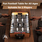 Goplus Foosball Table, 20 Inch Mini Soccer Game Table with LED Lights, 2 Footballs, Non-Slip Handle, Indoor Portable Table Top Football Table for Kids