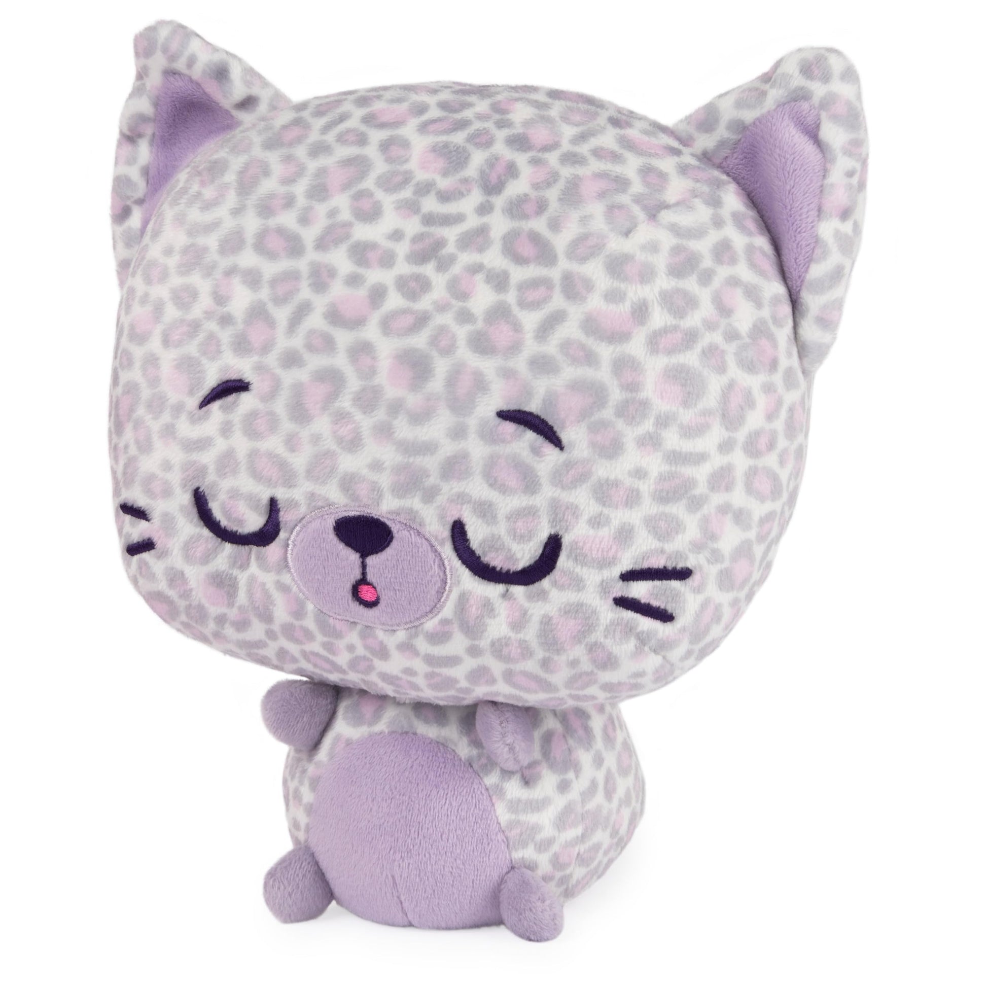 GUND Drops, Gina Spots, Expressive Premium Stuffed Animal Soft Plush Pet, Purple Leopard, 9”