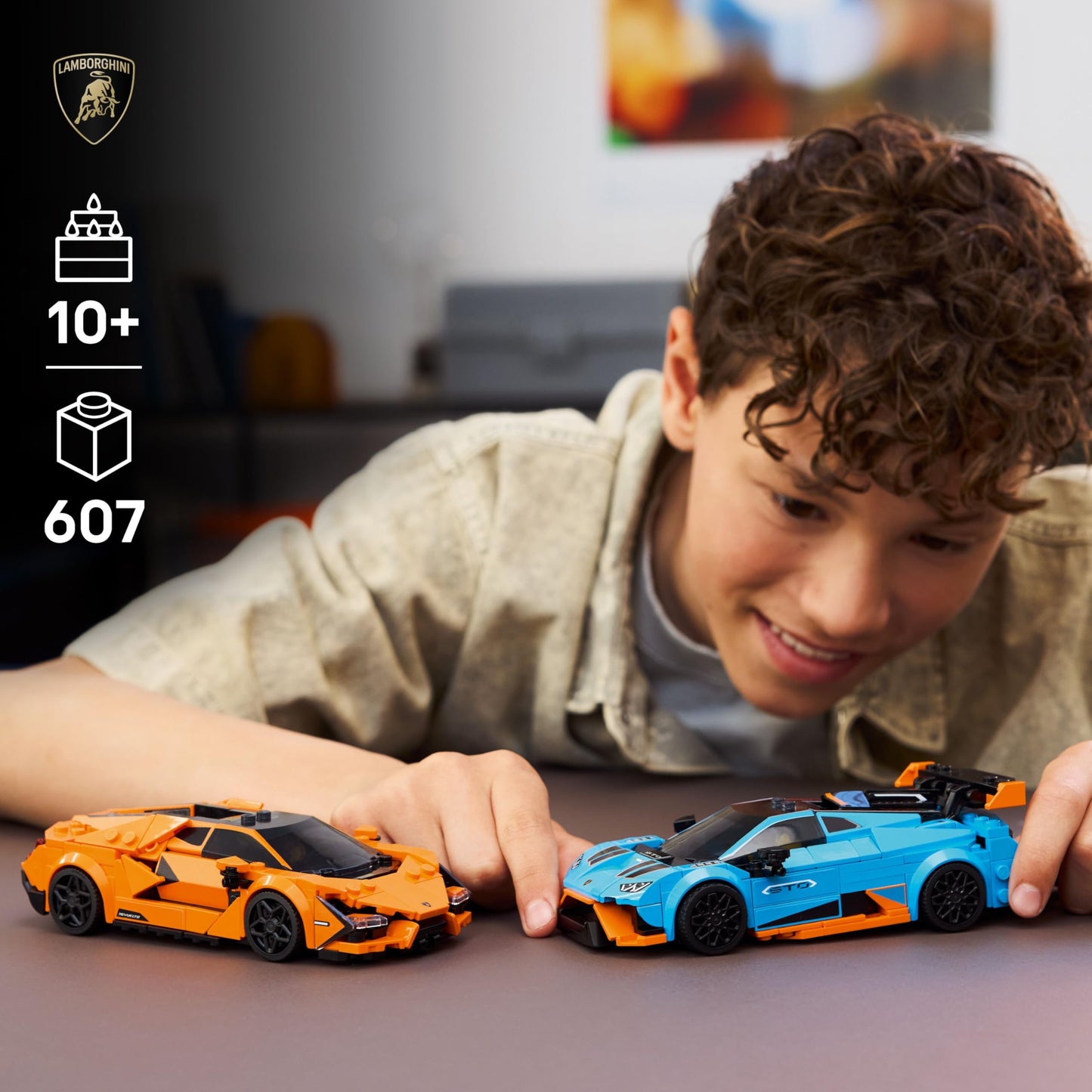 LEGO Speed Champions Lamborghini Revuelto & Huracán STO Car Toys - Building Toy for Pretend Play for Boys & Girls, Ages 10+ - Model Car Kit Display