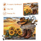 Puzzles for Adults 500 Pieces, Cowboy Hat and Cowboy Boot Jigsaw Puzzles - Sunset Psalm of the West, Impossible Sunflower Puzzles for Seniors Family