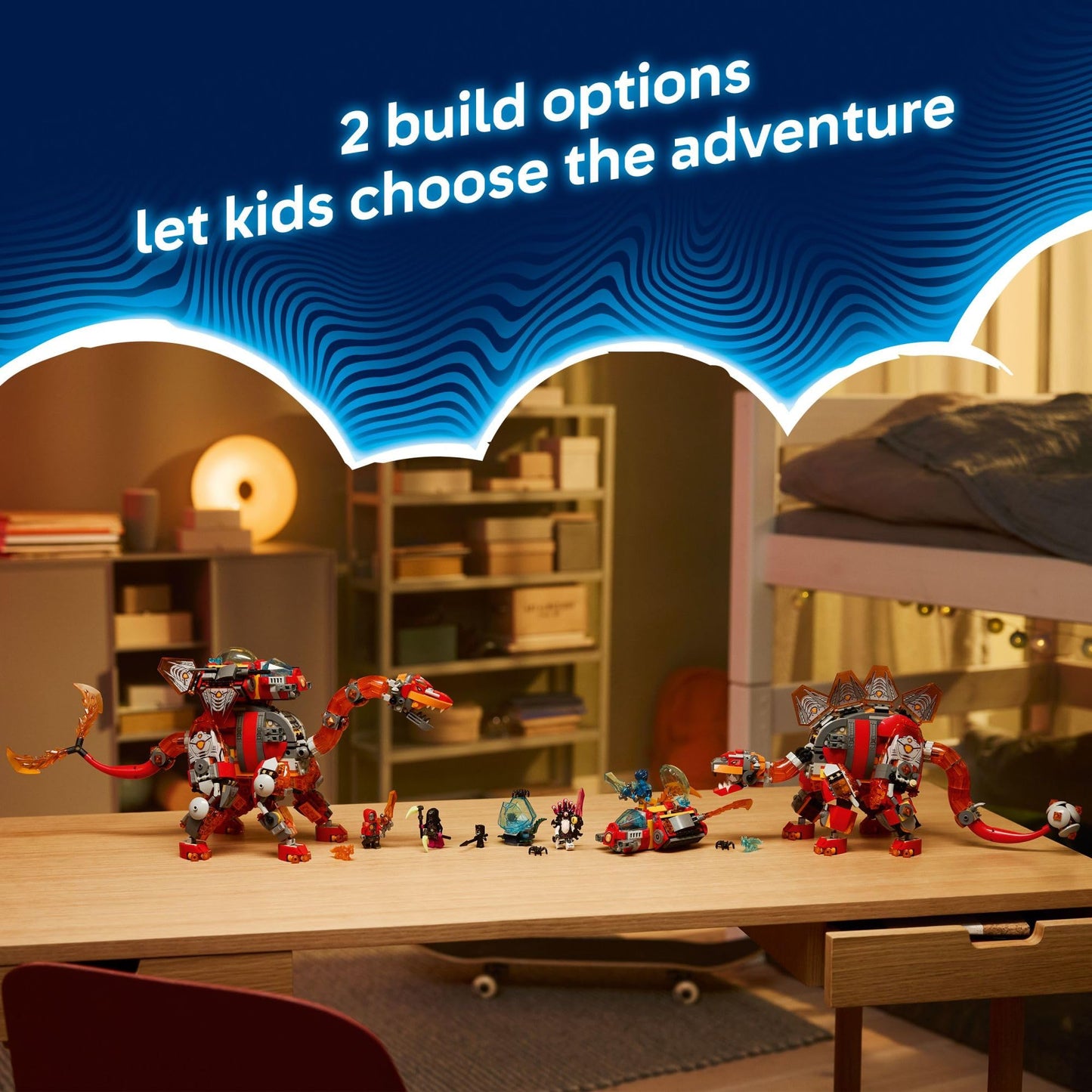 LEGO DREAMZzz Dino Jet Dinosaur Building Toy for Boys & Girls - Pretend Play Set for Kids, Ages 9+, W/2 Build Options - Includes 4 Minifigures - Gift