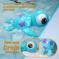DUCKBOXX XX Wind-up Swimming Sea Turtles Bath Toy, No Battery Mold-Free Anti-Rust Interactive Montessori Toy for Kids 18M+ (Blue)