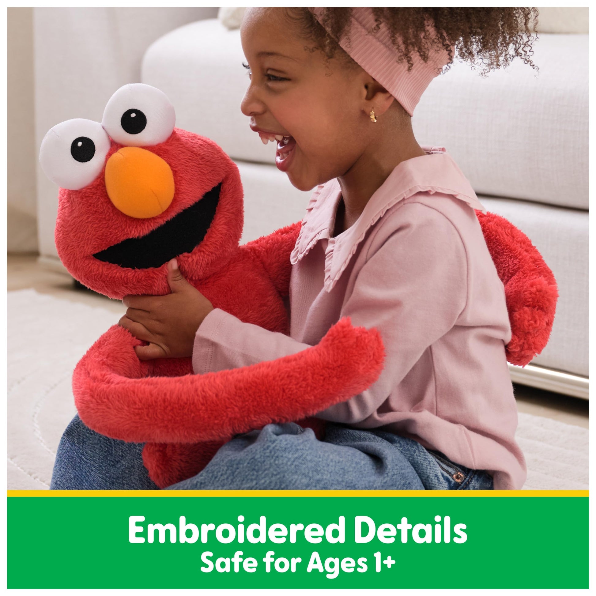 GUND Sesame Street Elmo Hug-a-Moves 14-Inch Interactive Hugging Plush Toy
