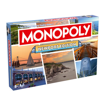 Monopoly Board Game Newport Edition: 2-6 Players Family Board Games for Kids and Adults, Board Games for Kids 8 and up, for Kids and Adults, Ideal