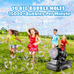 SHCKE Automatic Bubble Machine 10 Holes Bubble Blower,45° Adjustable