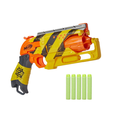 Nerf Zombie Strike Hammershot Blaster, Pull-Back Hammer-Blasting Action, 5 Darts (Amazon Exclusive)