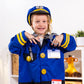 Melissa & Doug Police Officer Costume, 8-Pc Pretend Play Dress Up, Badge, Handcuffs & Accessories, Role Play Toys for Kids 3+