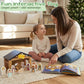 WOODENFUN Toy Nativity Set for Kids?Wooden Christmas Nativity Scene Miniature Holy Family Figurines Gifts for Children Boys Girls 3+ Years Old