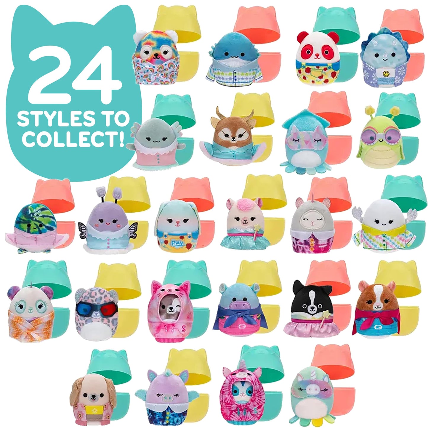 Squishmallows Squishville Series 12 Mini Mystery Plush (12 Pack) Official Jazwares Plush - Collectible Soft & Squishy Blind Capsules - Styles May Vary