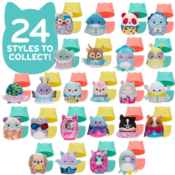 Squishmallows Squishville Series 12 Mini Mystery Plush Blind Capsule (3 Pack) Official Jazwares Collectible Stuffed Animal Toy - Soft Squishy Surprise