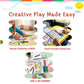 Bright Stripes Richard Scarry Art on the Go Travel Coloring Kit, Ages 3+