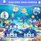JANZOMM Ocean Building Blocks for Toddlers, 57PCS Stacking Interlocking Toy with Sea Animals & Plants, STEM Educational Kit for Kids Ages 3+