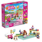 MEGA Construx Barbie Kids Building Blocks Toy Set, Bakery with 76 Pieces, 2 Micro-Dolls, Barbie Pets and Accessories, Ages 4+ Years
