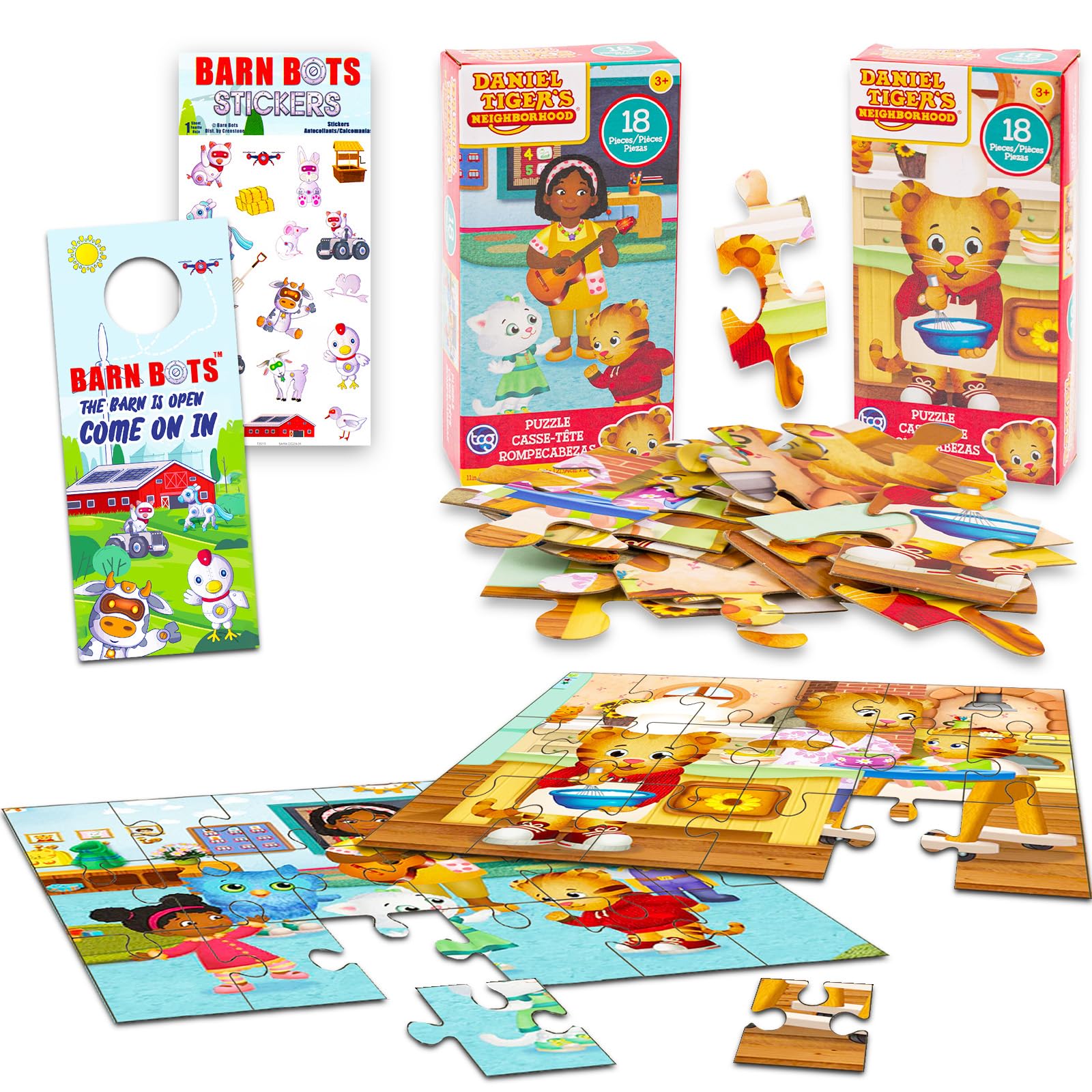 Daniel Tiger Jigsaw Puzzles for Kids, Ages 3-5 - 2 Pack Bundle