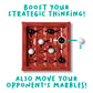 Orbito from Flex IQ, 2 Player Strategy Games for Family Gatherings, Great for Kids Games, Includes 1 Game Board with Orbito Button, 8 White Marbles