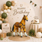 Jet Creations 38" L, Inflatable Horse Toys, Golden Brown Blow-Up Horse Toy Figure for Decoration or Play, Livestock Theme Party, Birthday, VBS, Photo