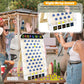 Zhenx Prize Drop Disc Game Wood, Extra Large Prize Drop Board 27.8" x 15.9", Wood Disc Drop Games for Parties, Trade Show Booth and Carnival Game