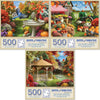 Bits and Pieces - Value Set of Three (3) Autumn Fall Jigsaws Bundle by Alan Giana - 18” x 24” Each (500 Piece Puzzle)