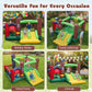 BOUNTECH Inflatable Bounce House with Ball Pit, Farm Bouncy House with Dual Slides for Racing Fun, Big Jump Castle Bounce House for Toddler Kids Aged