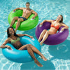 Funscape 3PCS Large Inflatable Pool Float Rings, 44" Swimming Tube W/Handle