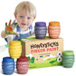 Honeysticks Non Toxic Finger Paint (6 Bright Colors), Washable from Skin, Safe Finger Painting for Toddlers, Kids Ages 1-3, 2-4, 3-5, Perfect First