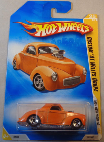 Hot Wheels 2009-025 New Models Custom '41 Willys Coupe ORANGE 1:64 Scale