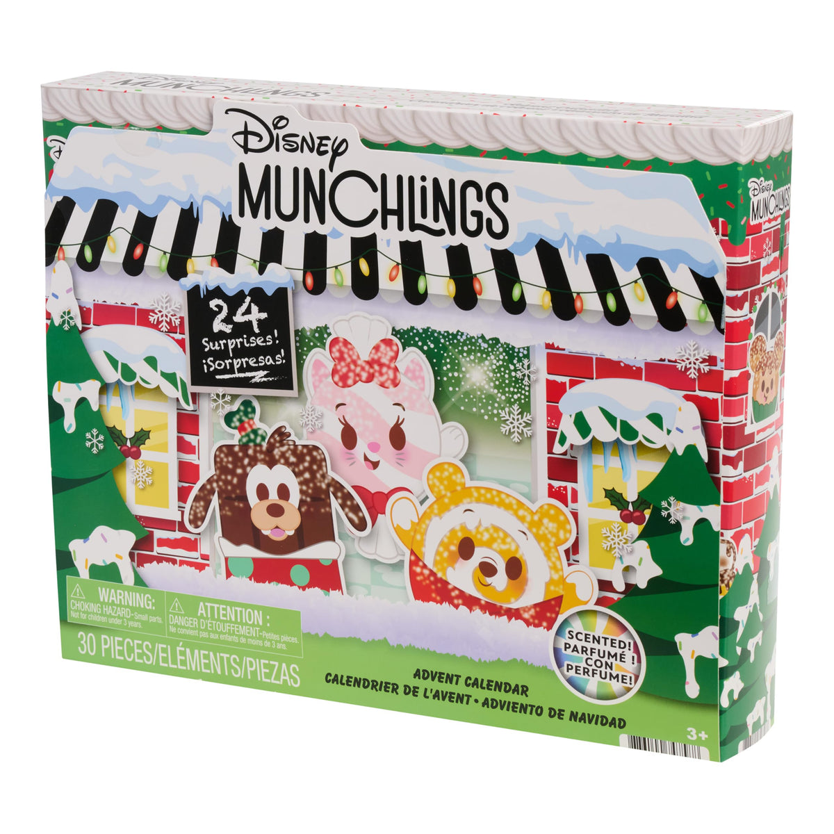 Disney Munchlings Advent Calendar with Color Change and Scented Figures, 31-pieces