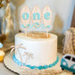Big One Wave Surf Wood Cake Topper - Surfboard Birthday Cake Decoration, Beach Wave Themed Birthday, Surfboard One Cake Topper, Surfing The Big One