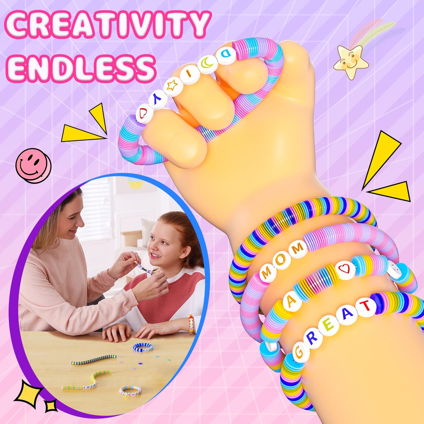 BOOH Gifts for Girls 4-12, Decorate Your Own Water Bottle Kits for Girls, Unicorn Diamond Painting Toys & Friendship Bracelet Kit, Fun Arts Crafts