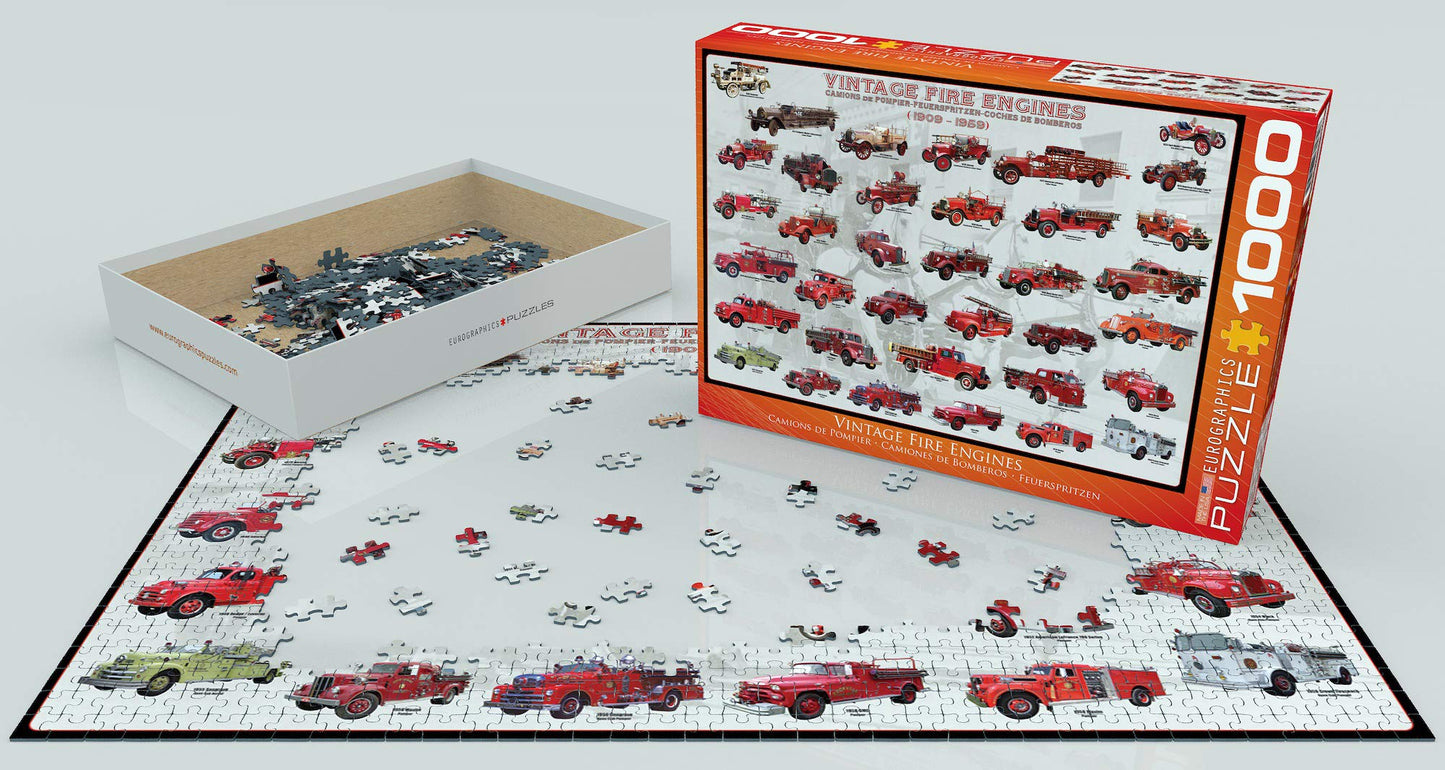 EuroGraphics Vintage Fire Engines 1000 Piece Puzzle