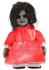 Fun Costumes Haunted Heather Doll Creepy Halloween Decorations, Animated Decor Molded Plastic Head, Hands, & Torso, Soft Arms, Scary Dolls