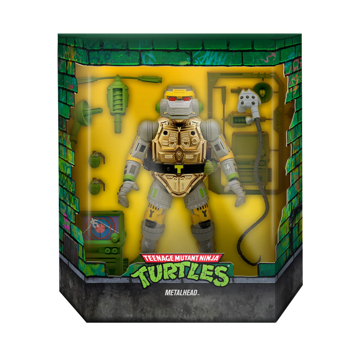 Super7 ULTIMATES! Teenage Mutant Ninja Turtles Metalhead - 7" TMNT Action Figure with Accessories Classic Cartoon Collectibles and Retro Toys