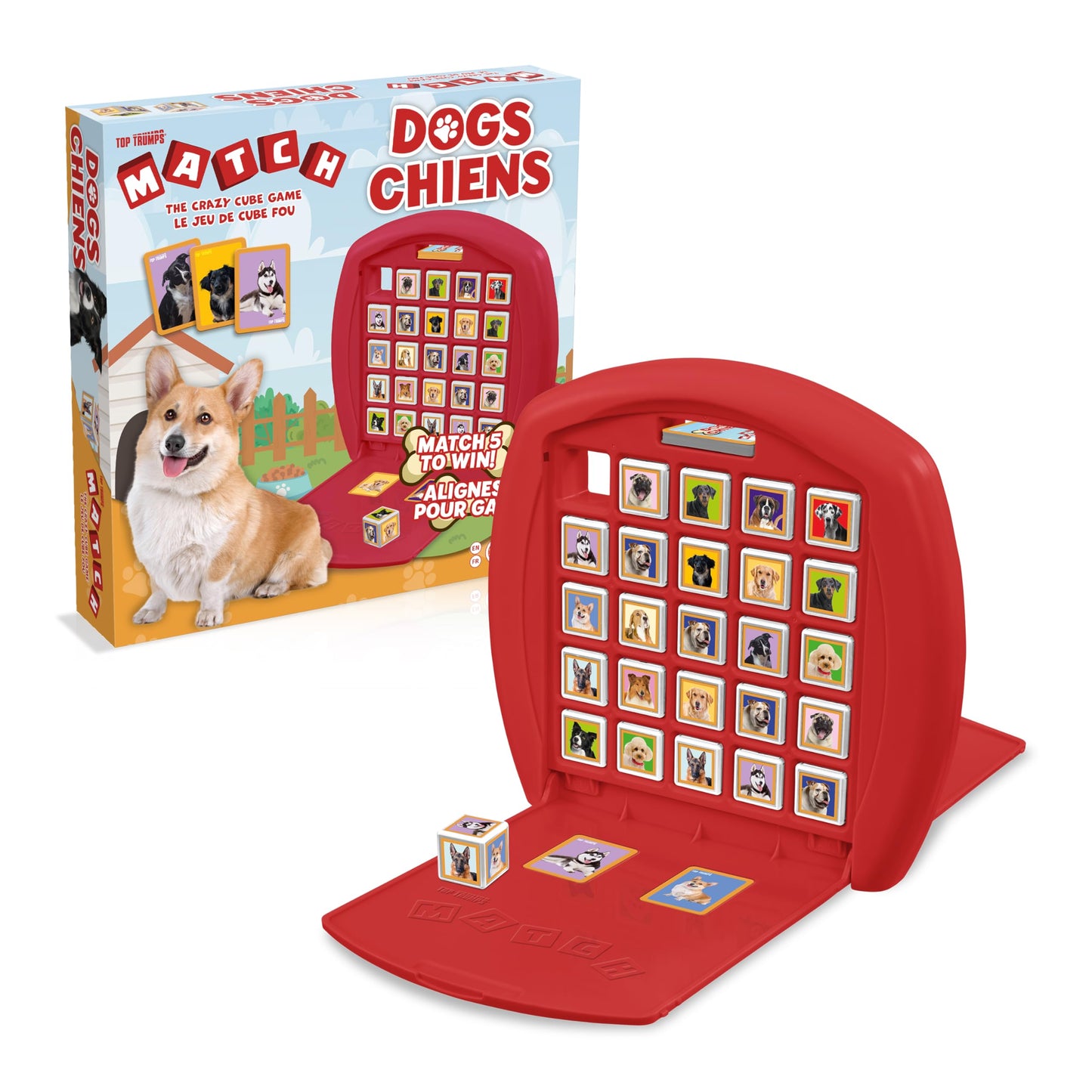 Top Trumps Match Game Dogs - Family Board Games for Kids and Adults - Matching Game and Memory Game - Fun Two Player Kids Games - Memories