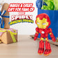 Marvel Spidey and His Amazing Friends 8" Iron Man Plush - Spider-Man Stuffed Animal Toy Figure - Officially Licensed - Spider-Verse Easter Basket